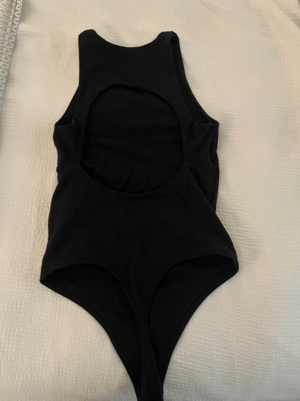 Black Abercrombie & Fitch Open Back Bodysuit